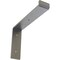 Ekena Millwork Steel Truss Shelf Bracket, Hammered Silver 2"W x 10"D x 7 1/4"H BKTM02X10X07TSHSV - alternate 1